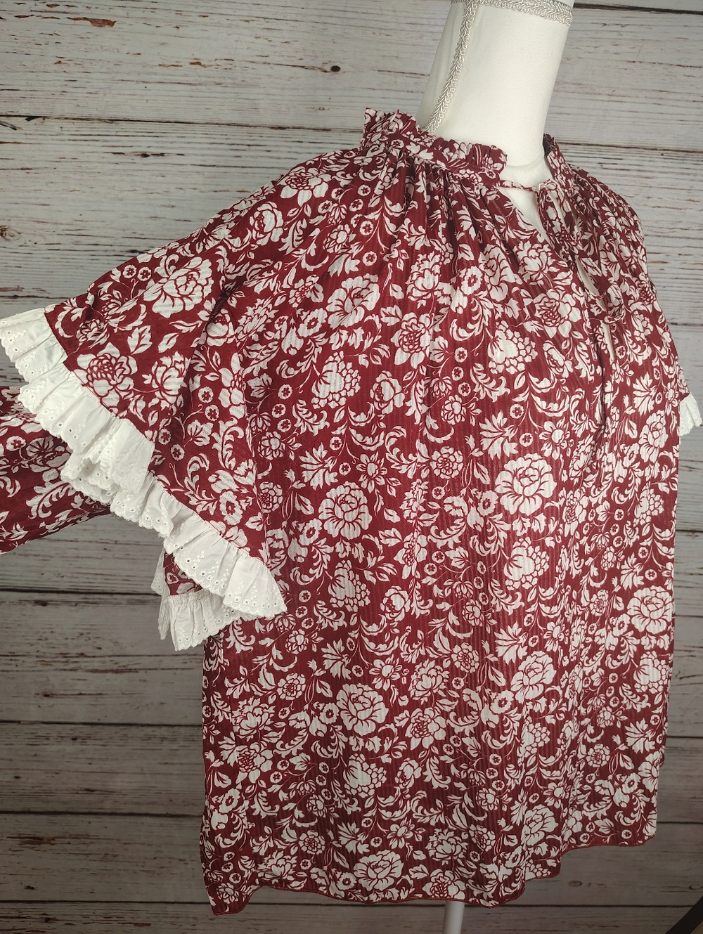 See By Chloe Cotton Voile Peonies Blouse - Picture 7 of 13